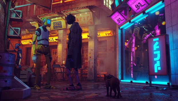 Stray review – Easy to lose yourself in this stunning postapocalyptic cat adventure